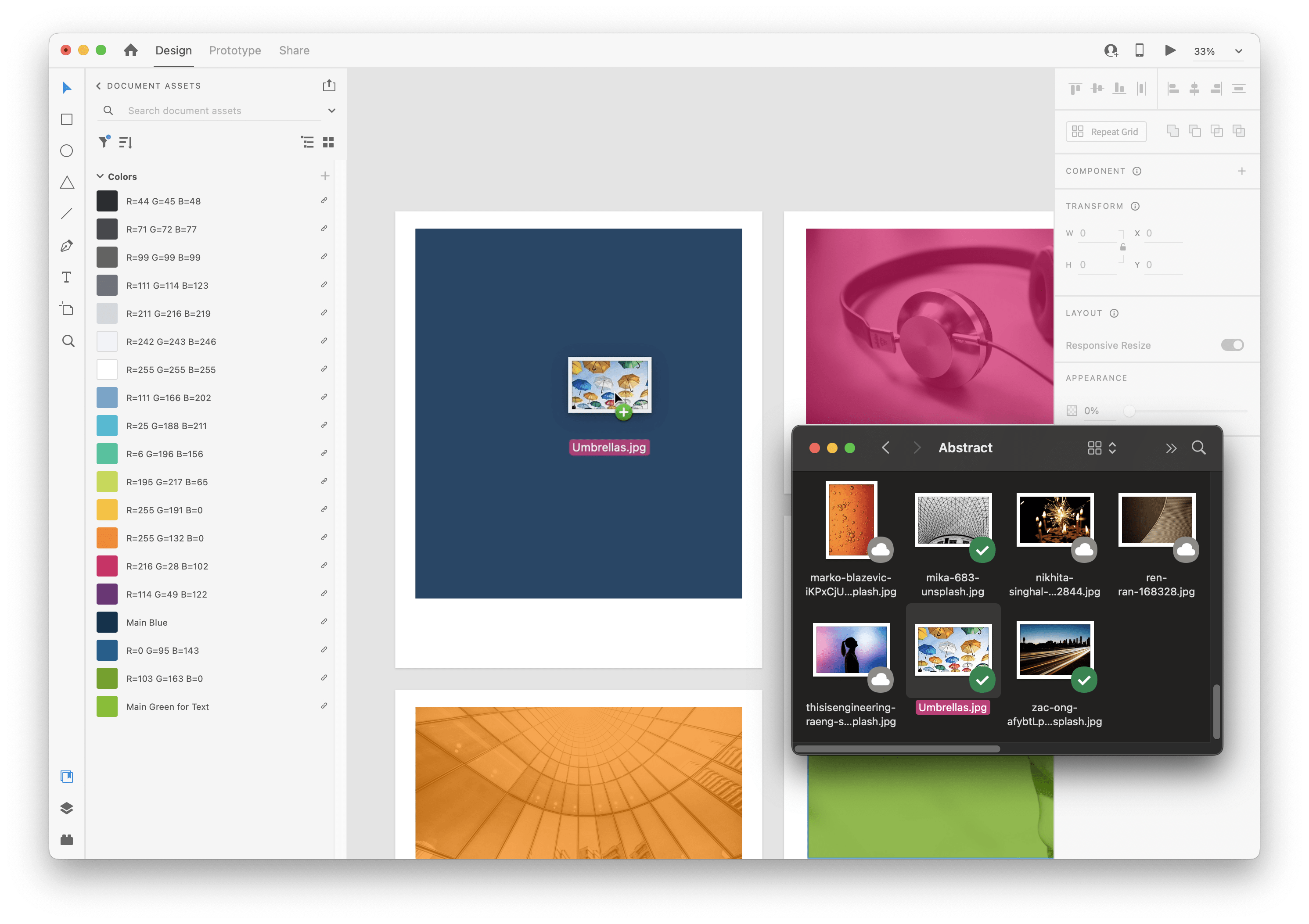 how to add image in adobe xd